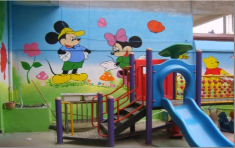 阳新幼儿园室外彩绘
